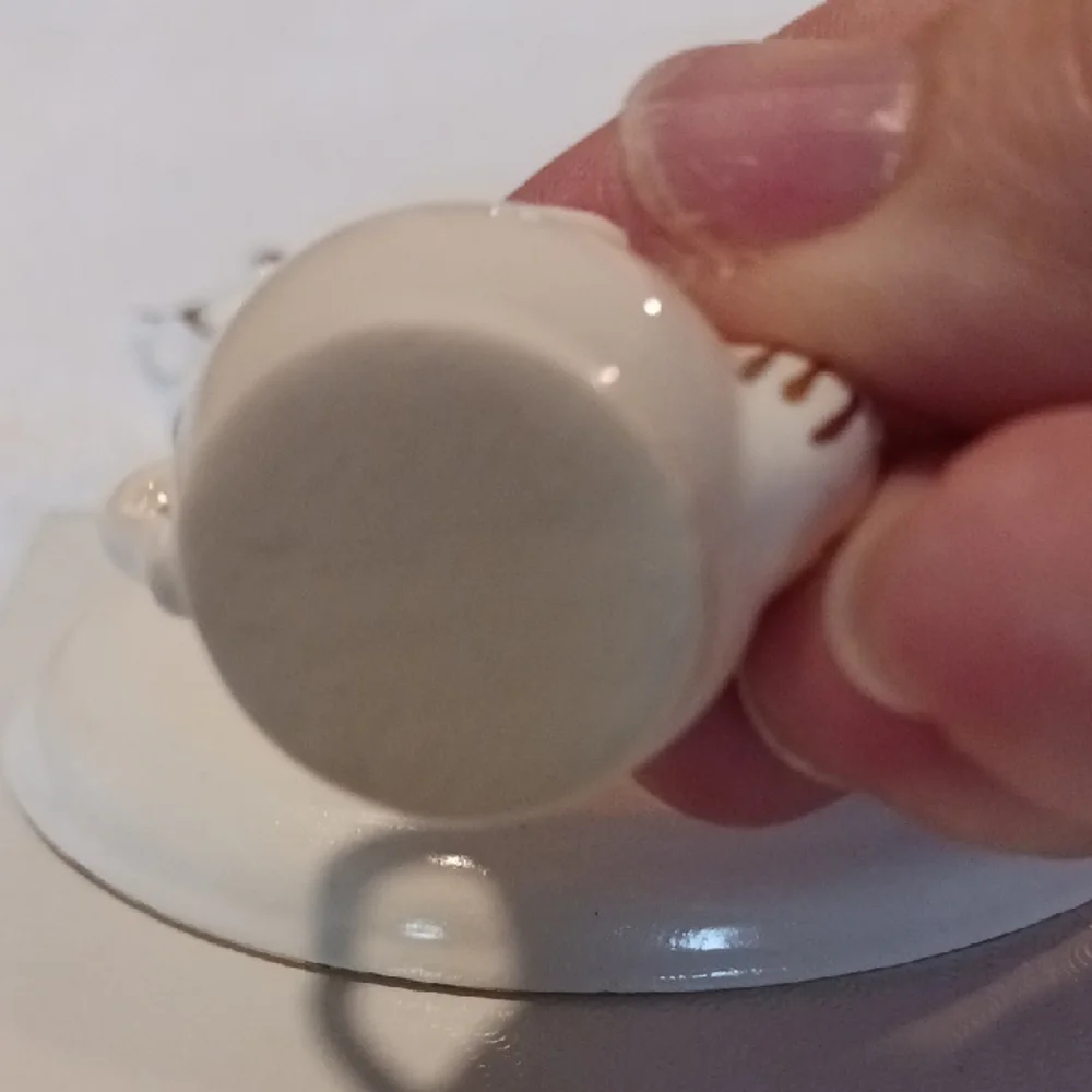 Porcelain Childs Miniature Blue and White Tea Set - Picture 8 of 16